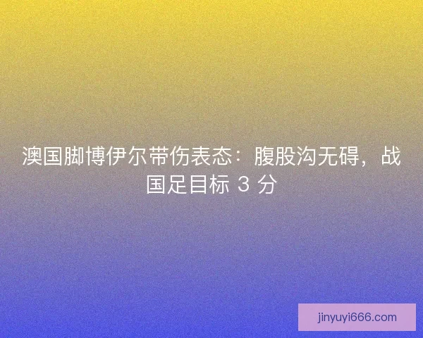 澳国脚博伊尔带伤表态：腹股沟无碍，战国足目标 3 分